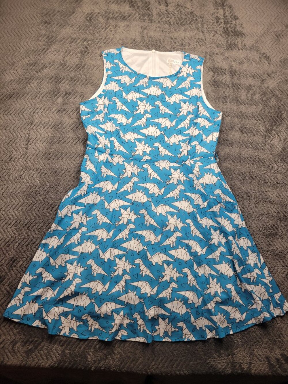 L.A. Soul womens dress size large blue and white new with tags